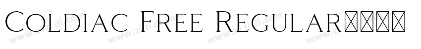 Coldiac Free Regular字体转换